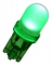 12961 W5W LED Grøn Pris pr.sæt af 2stk.